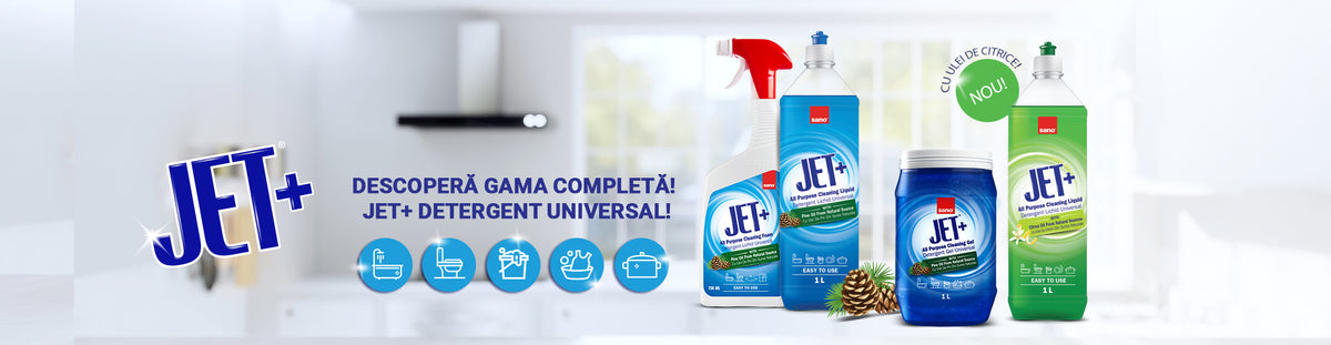 Gama Sano Jet+ pentru curățenie generală