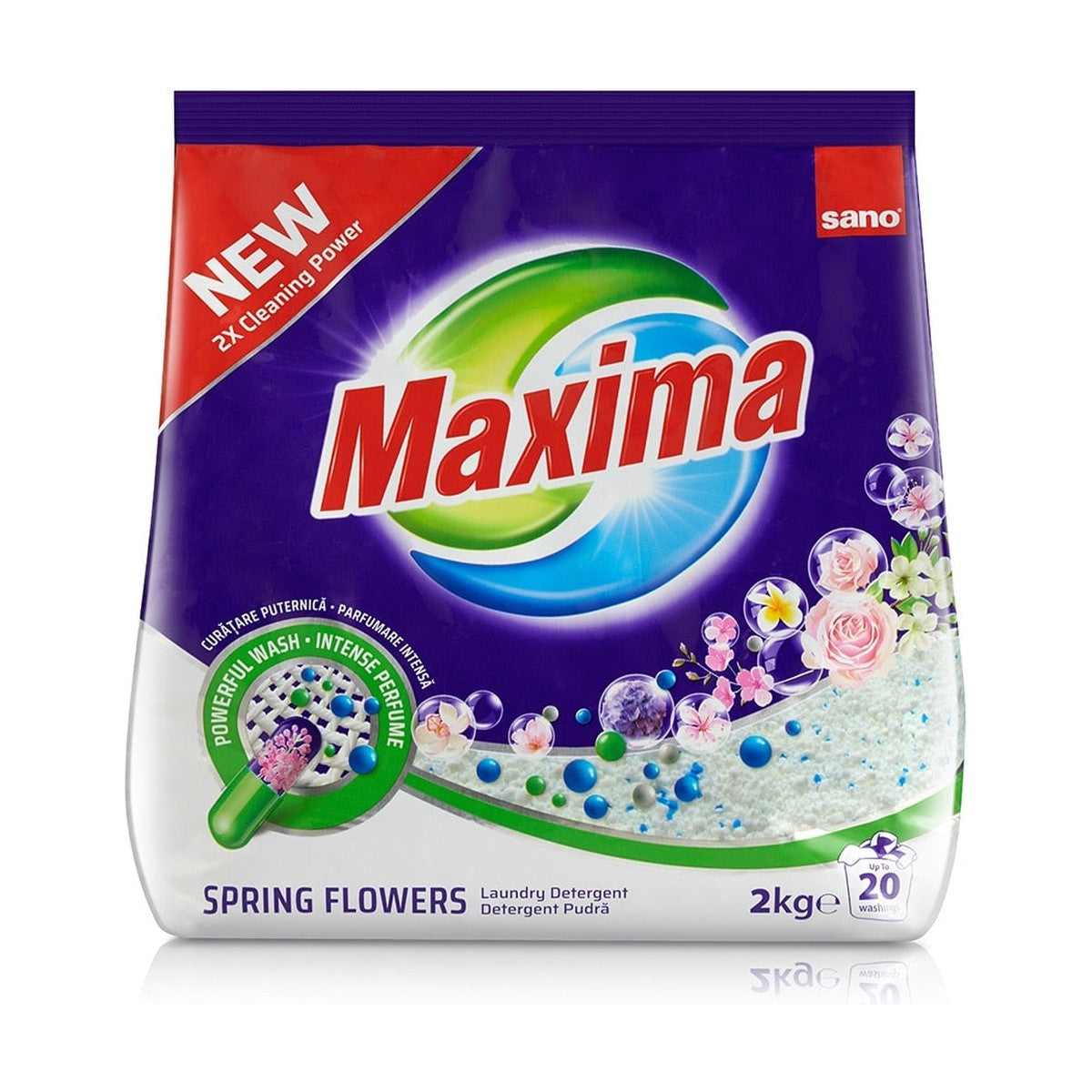 Sano Maxima Detergent Pudră – Spring Flowers 2kg
