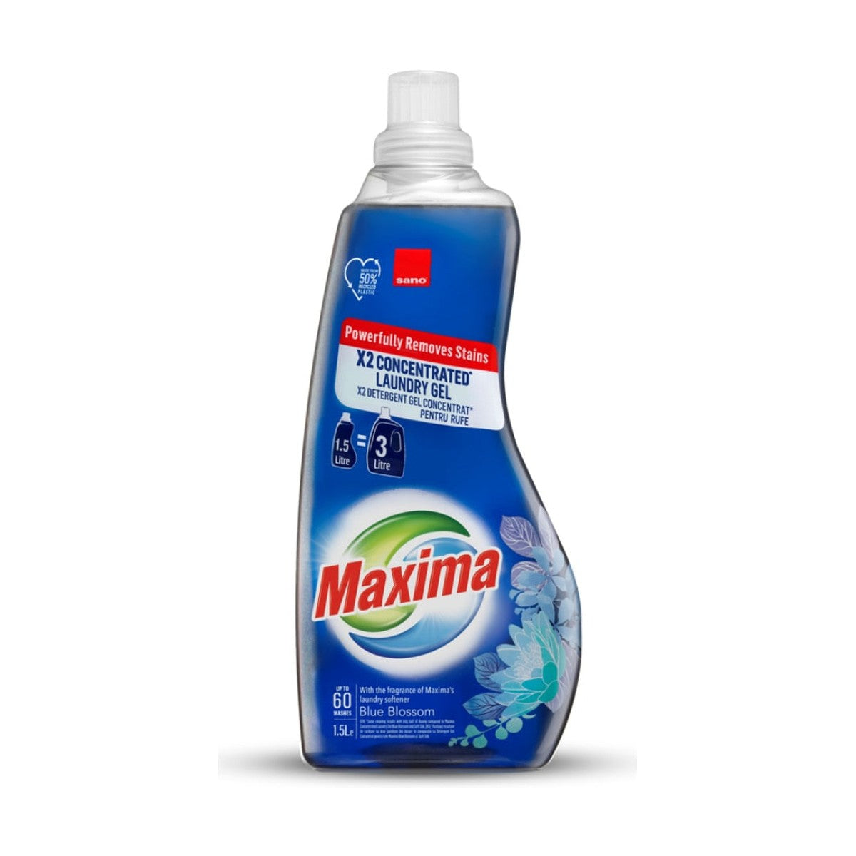 Sano Maxima Power Gel Dublu Concentrat – Blue Blossom 1.5L