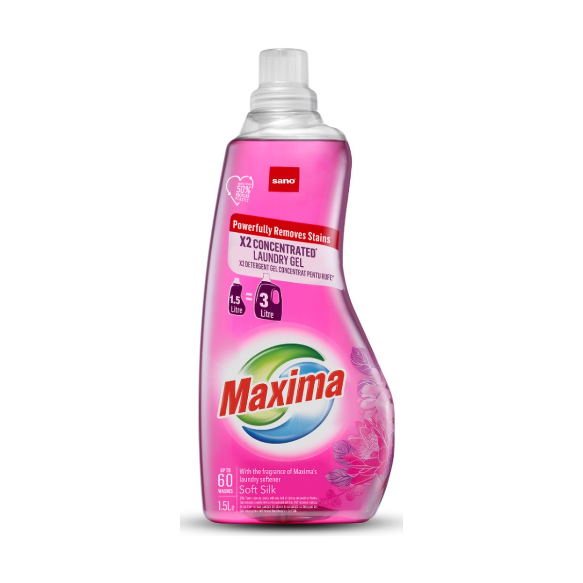 Sano Maxima Power Gel Dublu Concentrat – Soft Silk 1.5L
