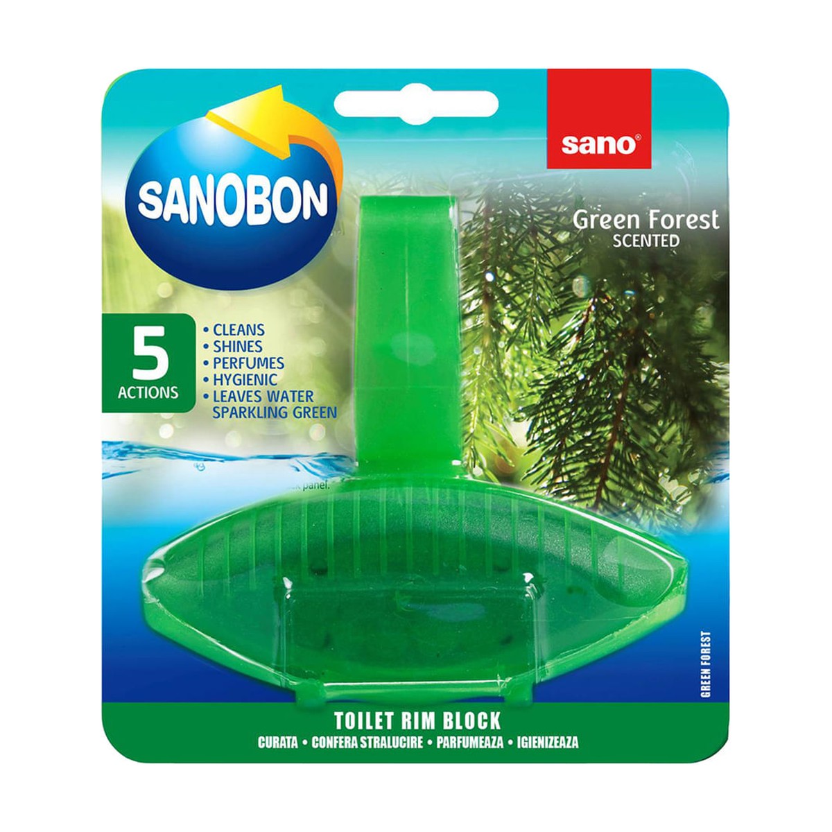 SanoBon Odorizant pentru Toaletă – Green Forest 55g